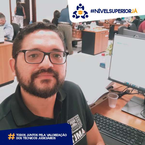 Artur Gonçalves Filho, técnico judiciário lotado no Gabinete do Diretor da Secretaria&nbsp;da&nbsp;CGJ
