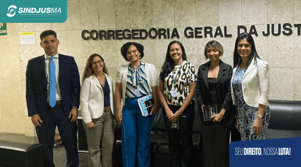 Juiz Sandro Pithar Espíndola, comissária Liane Lages (RJ), comissária Elaine Bastos (MA), comissária Zaíra Maciel (MA), comissária Bárbara Amaral (MA) e comissária Monica Zouein (RJ)