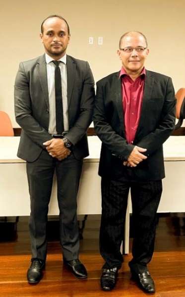 Fagner Damasceno junto ao presidente empossado da ASTCE-MA, Miguel Arcangelo 